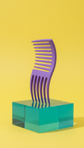 Peine desenredante violeta wink